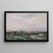 Marine schilderij met schepen bij koel weer - Carl Frederik Sørensen — ingelijst kunstwerk aan de muur