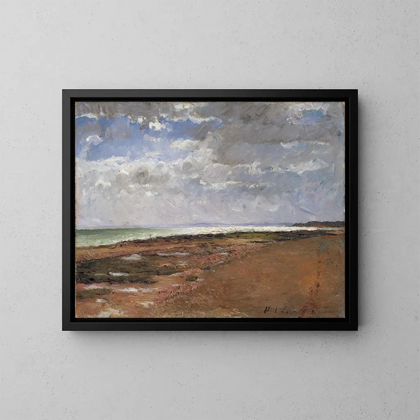 La Plage à Luc - Carl Fredrik Hill — framed artwork on a wall