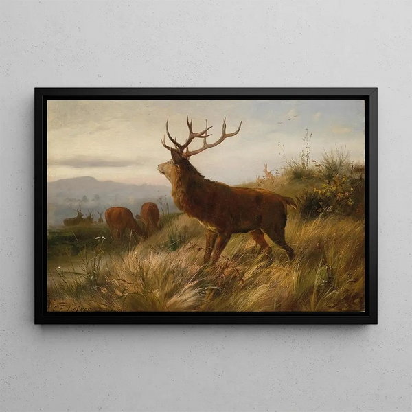 Carl Friedrich Deiker - Rotwildrudel.webp