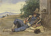 Savoyarde liggend op de grond - Carl Friedrich Heinrich Werner — weergave van het kunstwerk