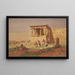 Het Portiek van de prostasis van de caryatiden op het Erechtheion - Carl Friedrich Heinrich Werner — ingelijst kunstwerk aan de muur