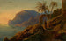 Zonsondergang op Capri - Carl Friedrich Seiffert — weergave van het kunstwerk
