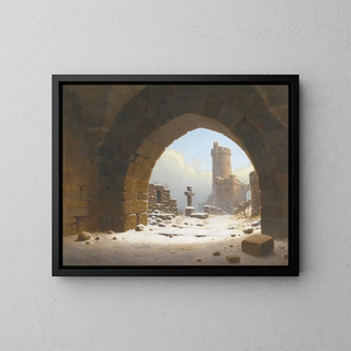 Carl Georg Adolph Hasenpflug - Burgruine Ruins Of A Castle.webp