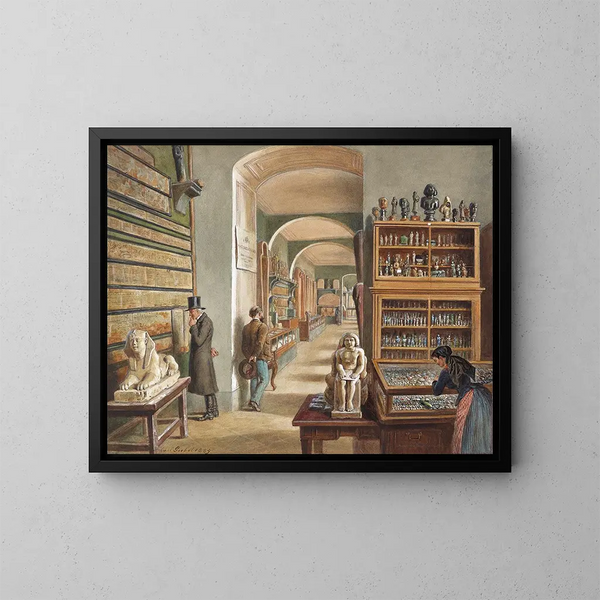 The Second Cabinet from the Egyptian Collection - Carl Goebel the Younger — framed artwork on a wall