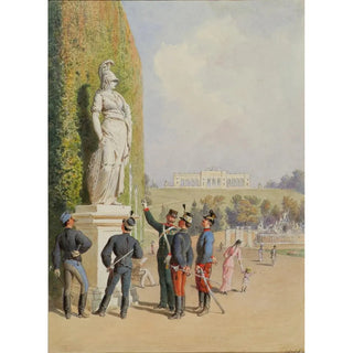 Carl Goebel the younger - Im Garten von Schloss Schnbrunn in Wien.webp