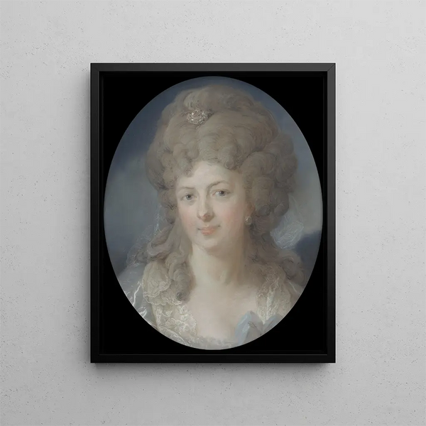 Mme Ann Katarina Hedenberg née Levin - Carl Gustaf Pilo — framed artwork on a wall