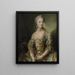 Sofia Magdalena, koningin van Zweden - Carl Gustaf Pilo — ingelijst kunstwerk aan de muur