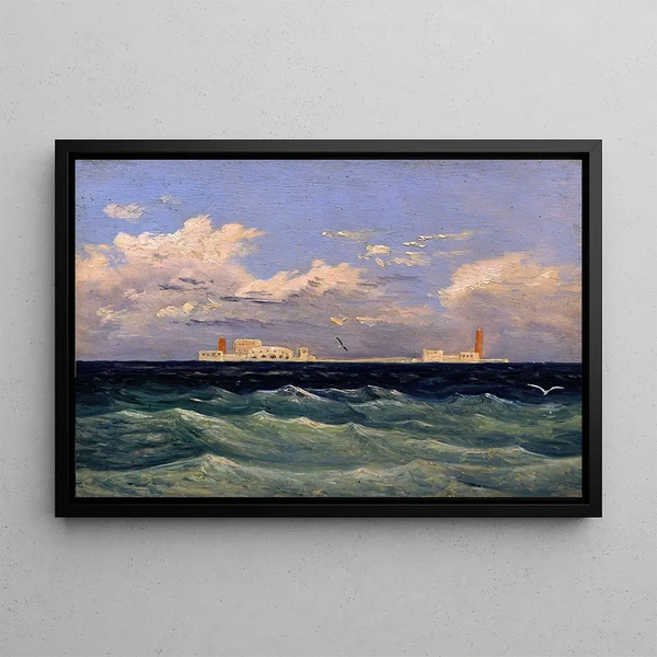Carl Gustav Carus - Mediterranean Island Fortress.webp