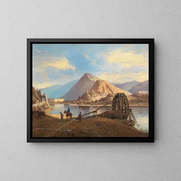 Part of South Asia - Carl Hasch — framed artwork on a wall