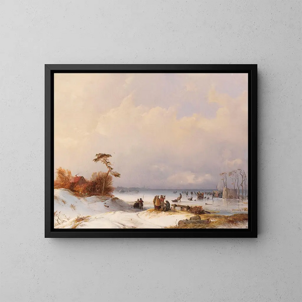 Ice Events Painting - Carl Hilgers — framed artwork on a wall