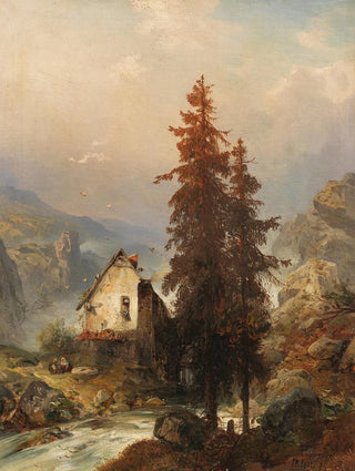 Carl Hilgers - Mhle im Gebirgstal.webp