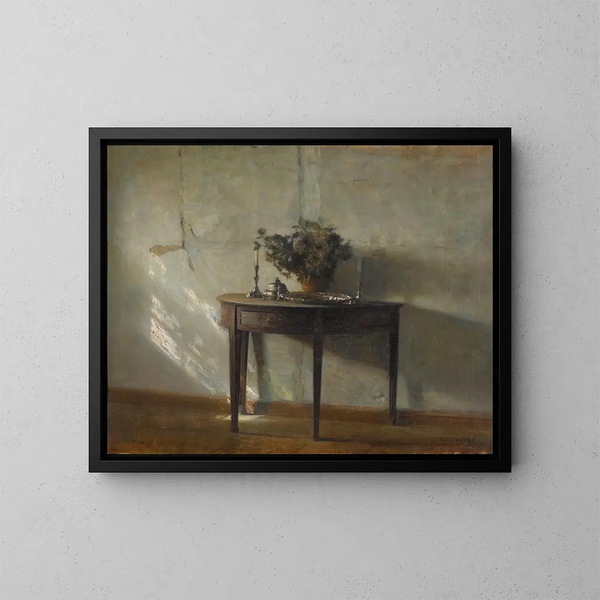A sunny interior - Carl Holse — framed artwork on a wall