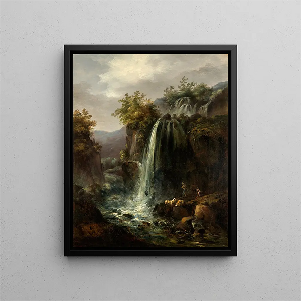 Cascade - Carl Johan Fahlcrantz — framed artwork on a wall