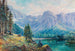 Hallstättersee met uitzicht op de Dachstein - Carl Kaiser-Herbst — weergave van het kunstwerk
