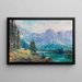 Hallstättersee met uitzicht op de Dachstein - Carl Kaiser-Herbst — ingelijst kunstwerk aan de muur