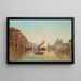 Schepen op het Grote Kanaal in Venetië - Carl Kauffmann — ingelijst kunstwerk aan de muur