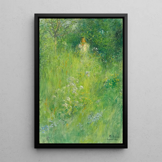 Carl Larsson - A Fairy Kersti In The Meadow.webp