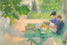 Vakantie lezen - Carl Larsson — weergave van het kunstwerk