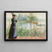 Karin aan de rand van de zee - Carl Larsson — ingelijst kunstwerk aan de muur