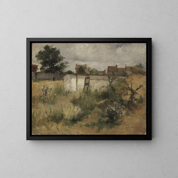 Studie van het landschap van Barbizon - Carl Larsson — ingelijst kunstwerk aan de muur