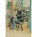 Spiegelbeeld met Brita - Carl Larsson — weergave van het kunstwerk