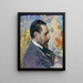 Portret van Oscar Levertin - Carl Larsson — ingelijst kunstwerk aan de muur