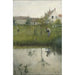De oude man en de kindertuin - Carl Larsson — weergave van het kunstwerk