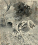 Tuinlandschap - Carl Larsson — weergave van het kunstwerk