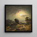 Landschap bij maanlicht - Carl Ludwig Scheins — ingelijst kunstwerk aan de muur