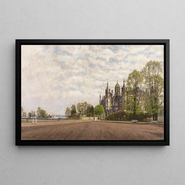 Carl Malchin - Blick auf Schloss Schwerin.webp