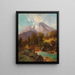 The Watzmann near Berchtesgaden - Carl Millner — framed artwork on a wall