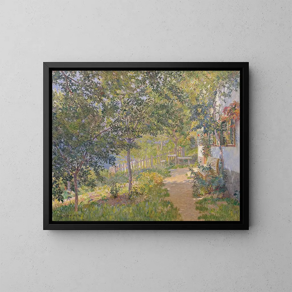Motif of Mattsee - Carl Müller — framed artwork on a wall