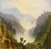 De watervallen van Tivoli - Carl Morgenstern — weergave van het kunstwerk