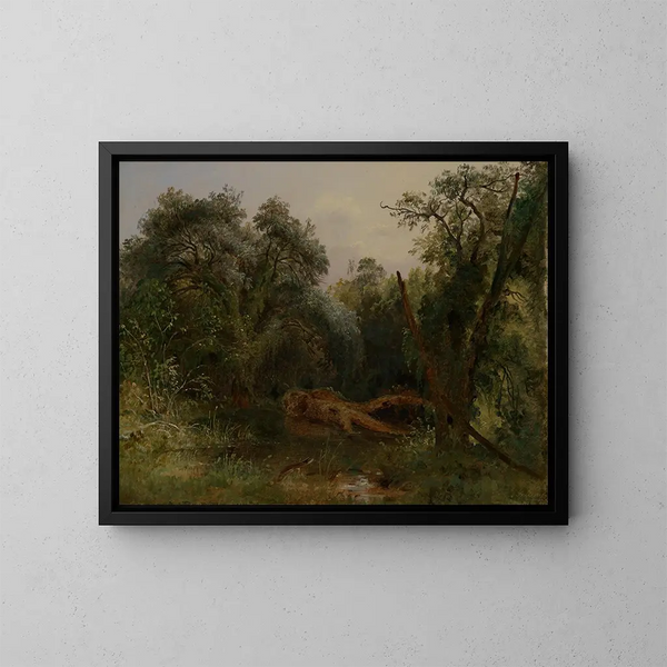 In het park van Ariccia - Carl Morgenstern — ingelijst kunstwerk aan de muur