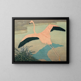 Flamant - Carl Moser — ingelijst kunstwerk aan de muur
