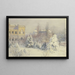 Zicht op het zuiden op het Städel Kunstinstituut in de winter - Carl Nebel — ingelijst kunstwerk aan de muur