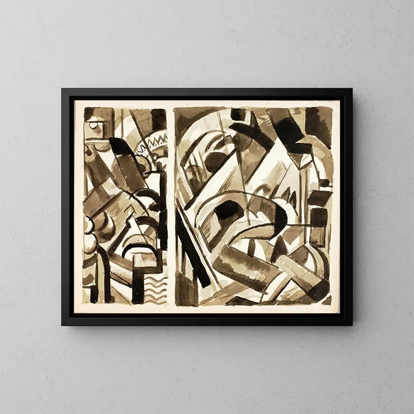 Abstract Painting III - Carl Newman — framed artwork on a wall