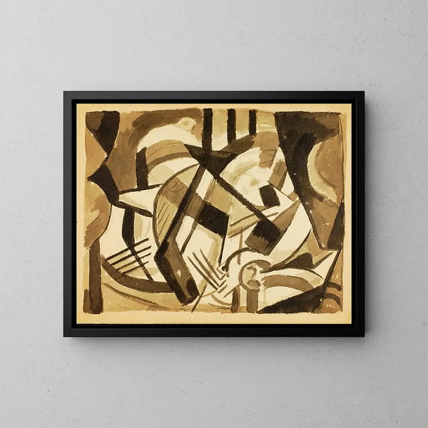 Abstract Painting - Carl Newman — framed artwork on a wall