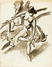 Dancing girl standing - Carl Newman — artwork view