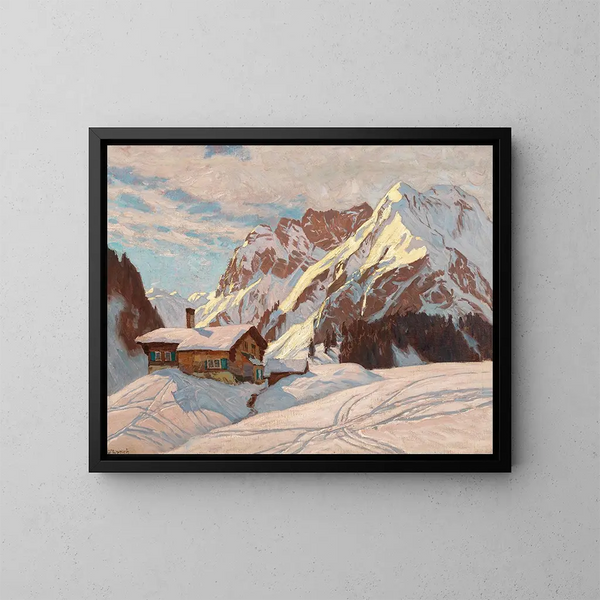 The Karwendel Mountains - Carl O'Lynch de Town — framed artwork on a wall