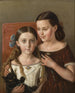Sigrid en Anna Mazer, nichtjes van de kunstenaar - Carl Peter Mazer — weergave van het kunstwerk