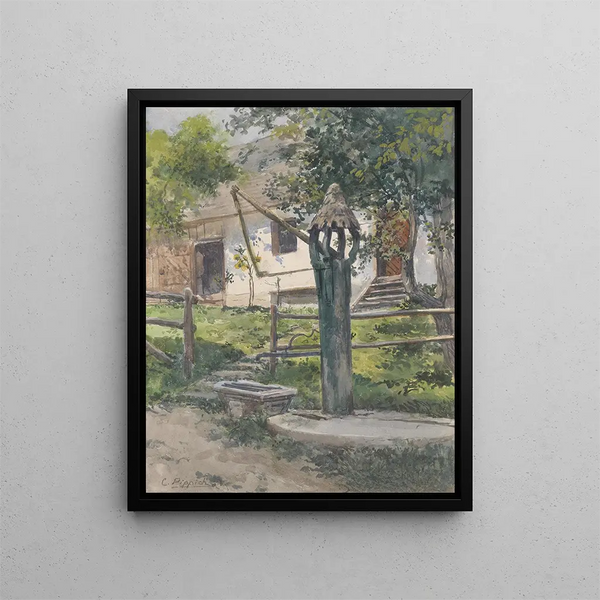 Bien dessiner à Neuhofen an der Ybbs - Carl Pippich — framed artwork on a wall