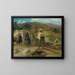 Italiaans landschap - Carl Rahl — ingelijst kunstwerk aan de muur
