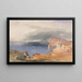 Santorin, Thira - Carl Rottmann — ingelijst kunstwerk aan de muur