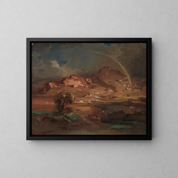 The cemetery of Pronoia near Nauplia - Carl Rottmann — framed artwork on a wall
