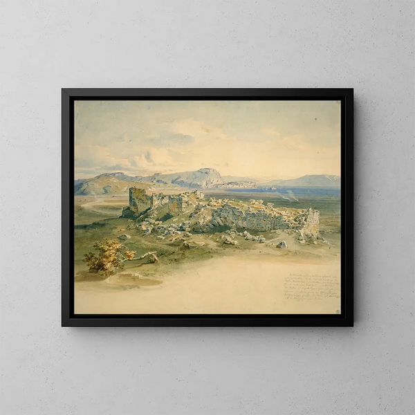 Tirynthe Painting - Carl Rottmann — framed artwork on a wall
