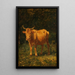 Cow color bread - Carl Rudolf Huber — framed artwork on a wall