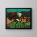 Natuurstilleven met appels en lent-uitjes - Carl Schuch — ingelijst kunstwerk aan de muur