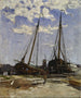 Studie voor de haven van Dordrecht 1880 Göteborgs kunstmuseum - Carl Skånberg — weergave van het kunstwerk