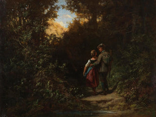 En chasse - Carl Spitzweg — weergave van het kunstwerk